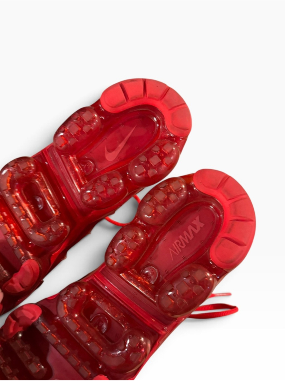 Nike Air VaporMax Plus Triple Red Sneakers Men's Size 9.5 CW6973-600 - Picture 9 of 10
